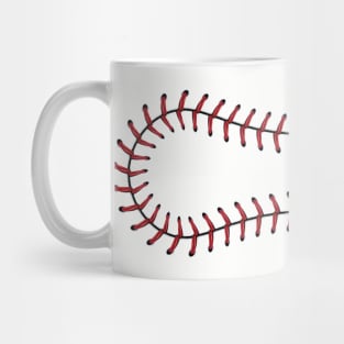 Red Baseball Lace Mug